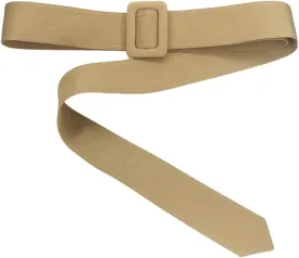 63" x 1.97" Trench Coat Belt Replacement No Hole Waist Band Fixed Buckle Tie Belt for Overcoat