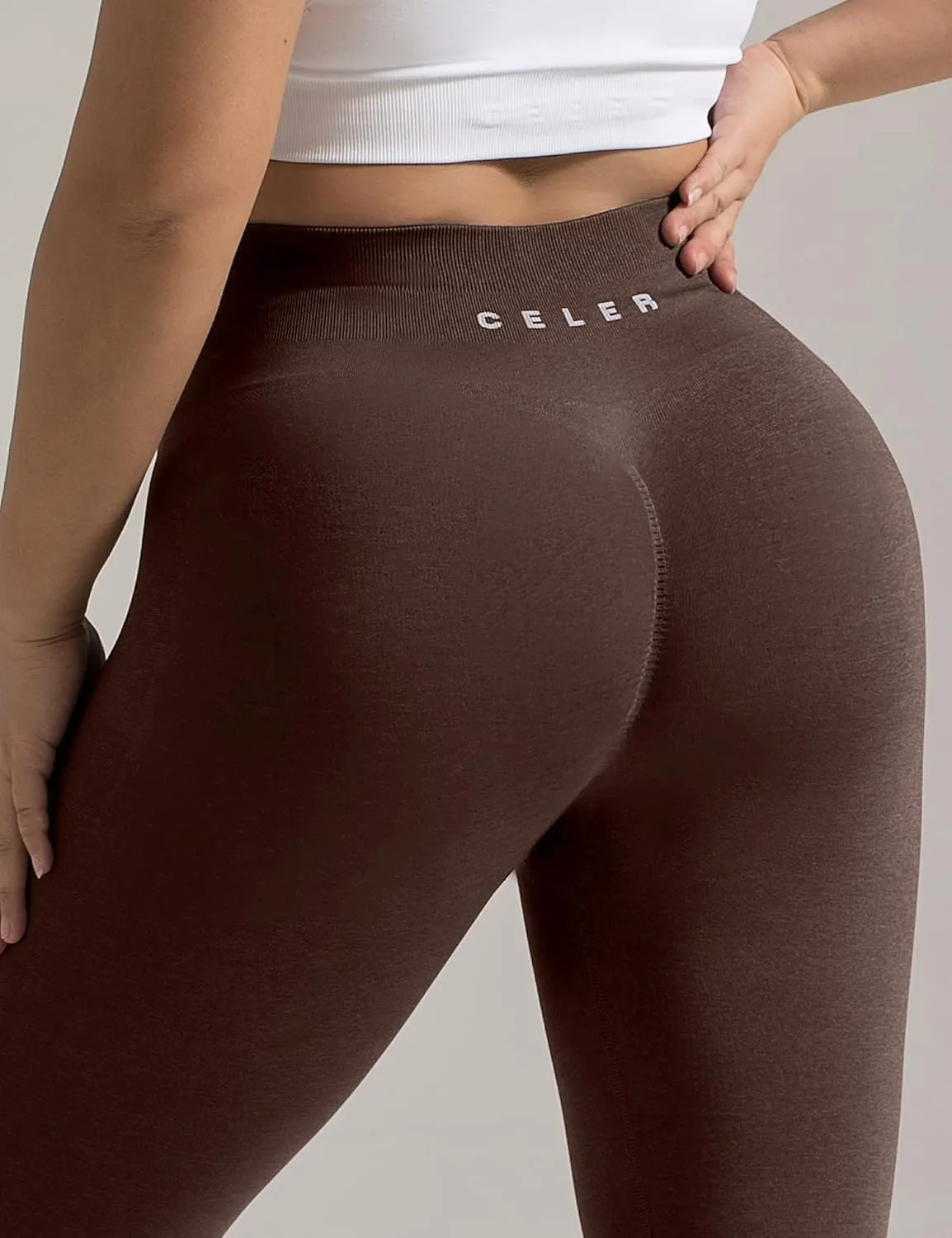 CELER Workout Leggings for Women Tummy Control Chemistry Seamless Scrunch Butt Gym Leggings High Waisted Yoga Pants
