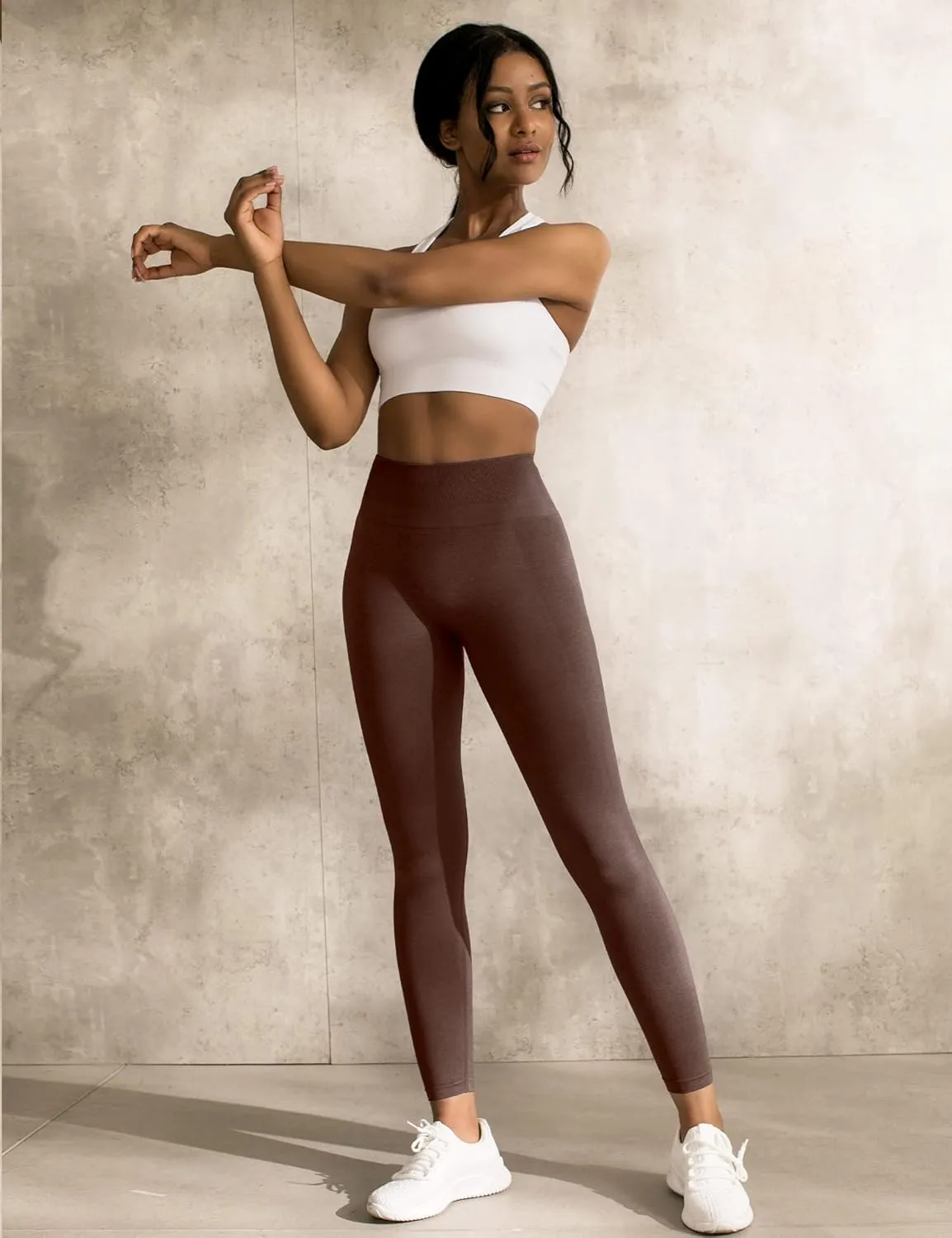 CELER Workout Leggings for Women Tummy Control Chemistry Seamless Scrunch Butt Gym Leggings High Waisted Yoga Pants