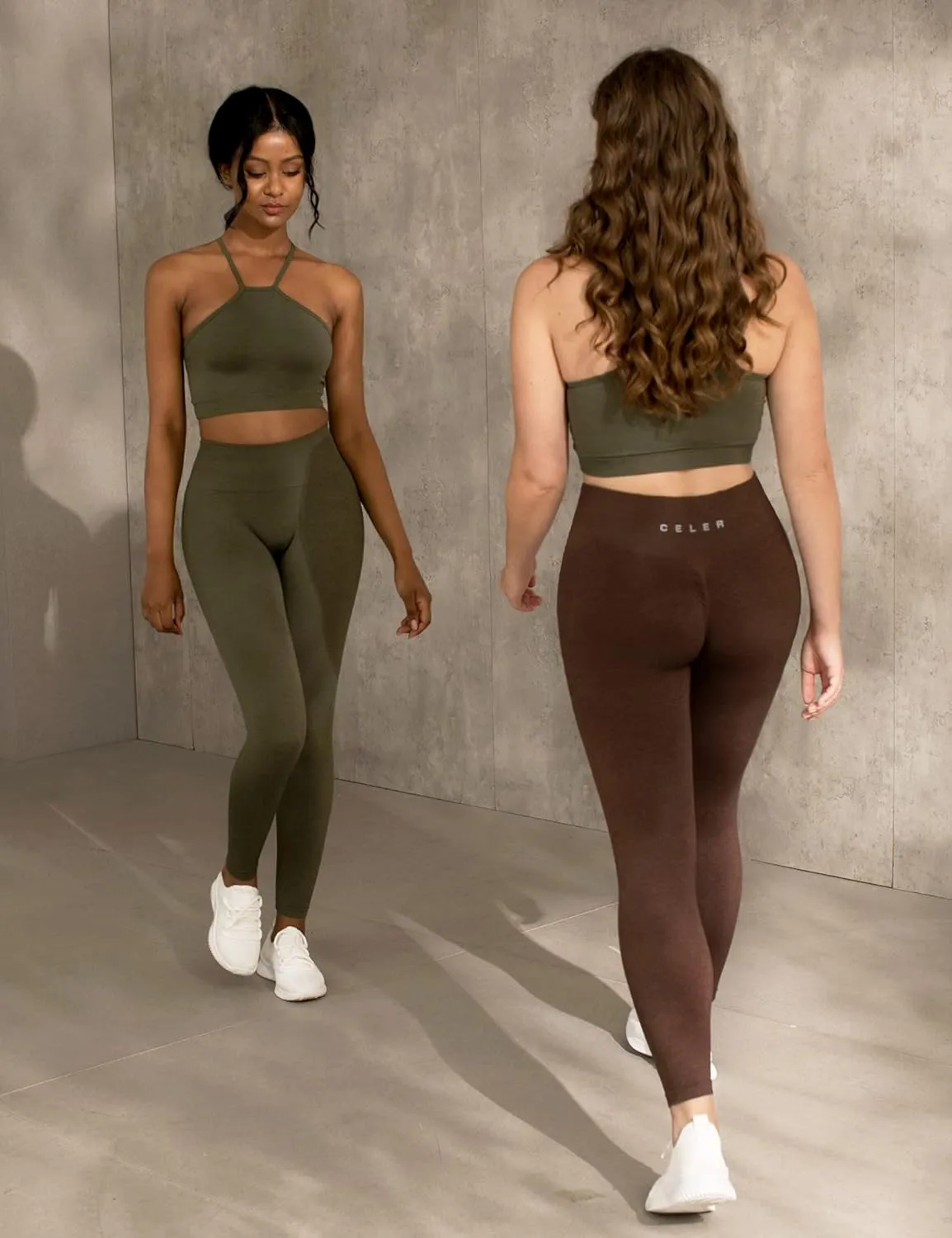 CELER Workout Leggings for Women Tummy Control Chemistry Seamless Scrunch Butt Gym Leggings High Waisted Yoga Pants