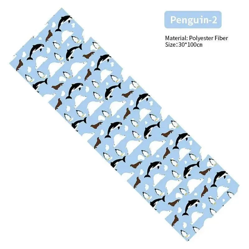 Cold Sensation Towel Absorbs Sweat Quickly Dries And Has A Portable Fitness Ice Sensation Towel Sports Sweat Wiping Towel