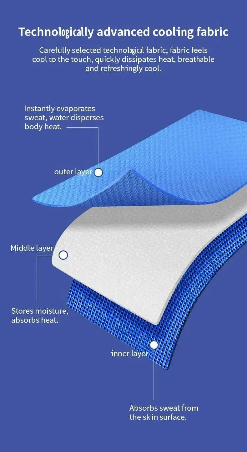 Cold Sensation Towel Absorbs Sweat Quickly Dries And Has A Portable Fitness Ice Sensation Towel Sports Sweat Wiping Towel