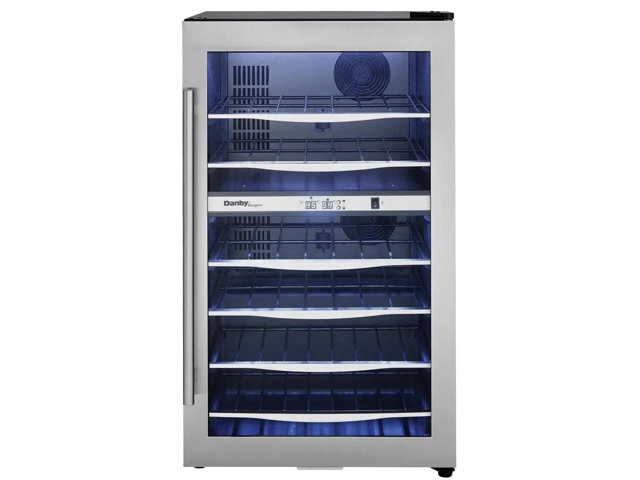 Danby Designer DWC040A3BSSD 38 Bottle Compact LED Light Refrigerator Wine Cooler