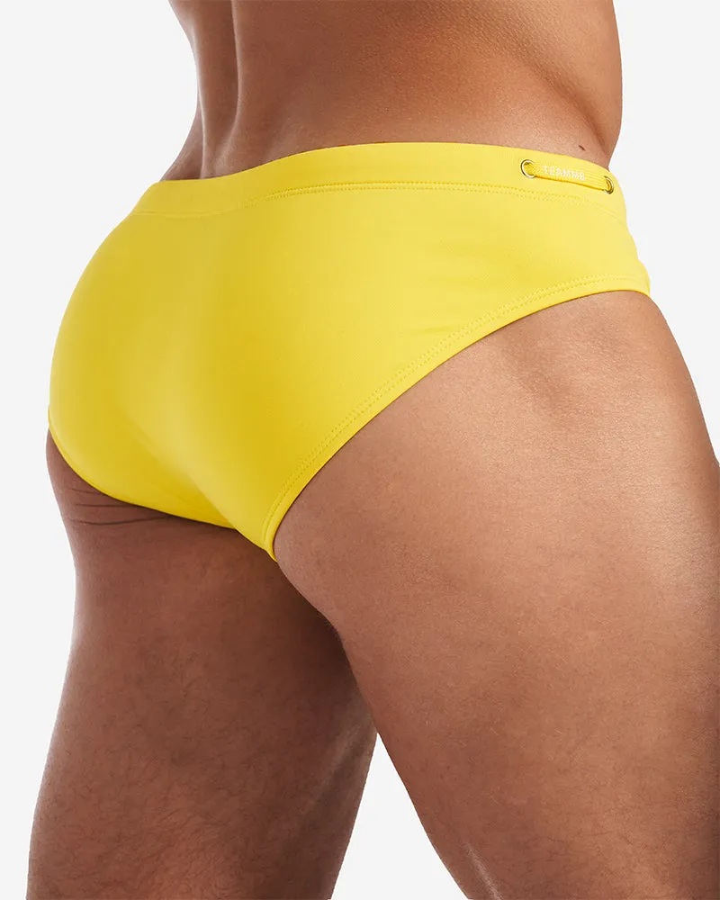 Grid Swim Brief - Bondi Yellow