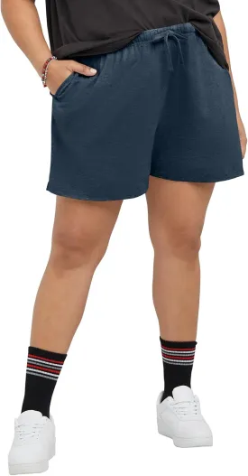 Hanes Originals, Cotton Jersey, Gym Shorts for Women, 2.5", Plus