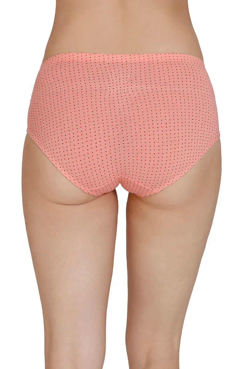 Inner Elastic Print Mid Rise Hipster Panties (Pack of 3)