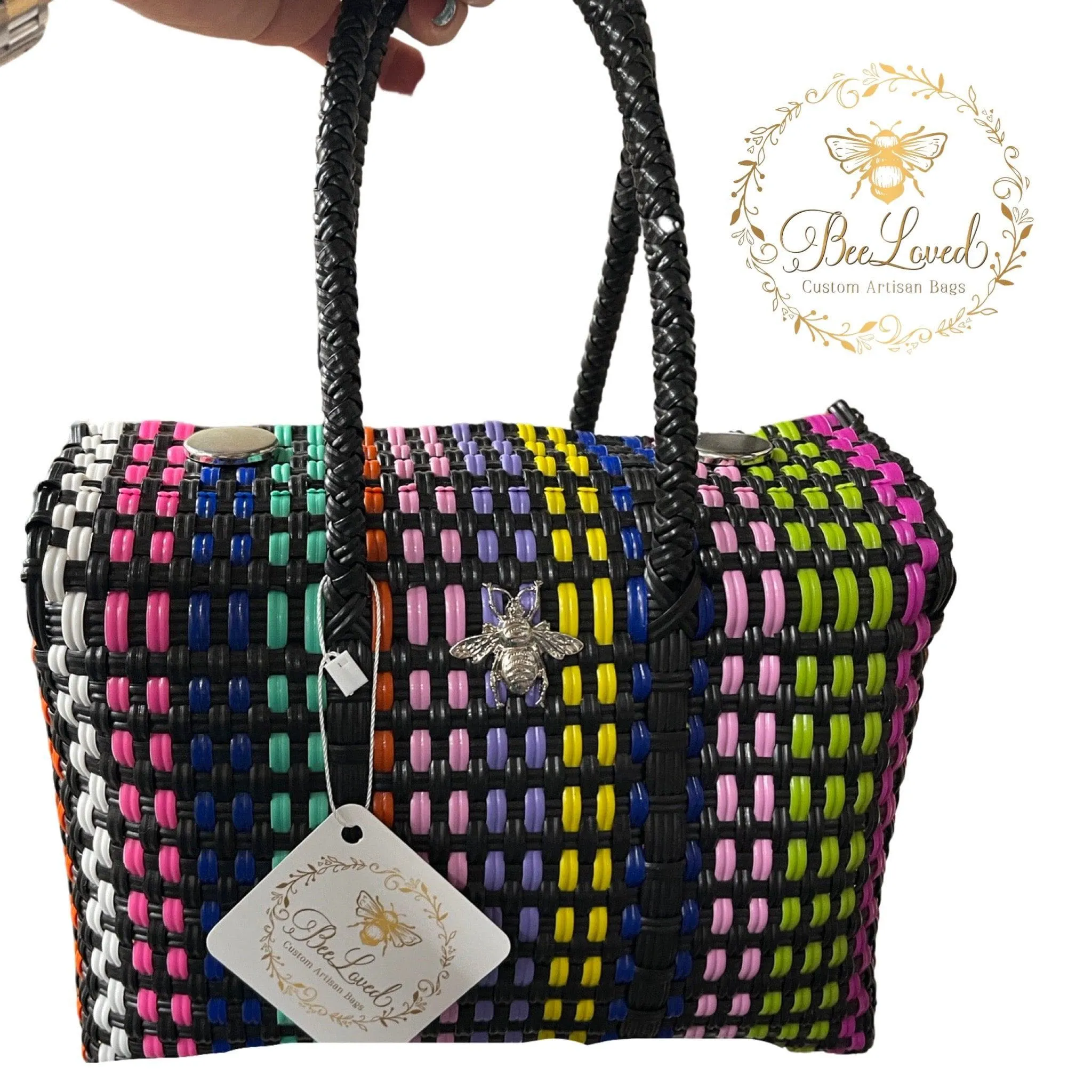 Licorice Stripe Lunch Tote