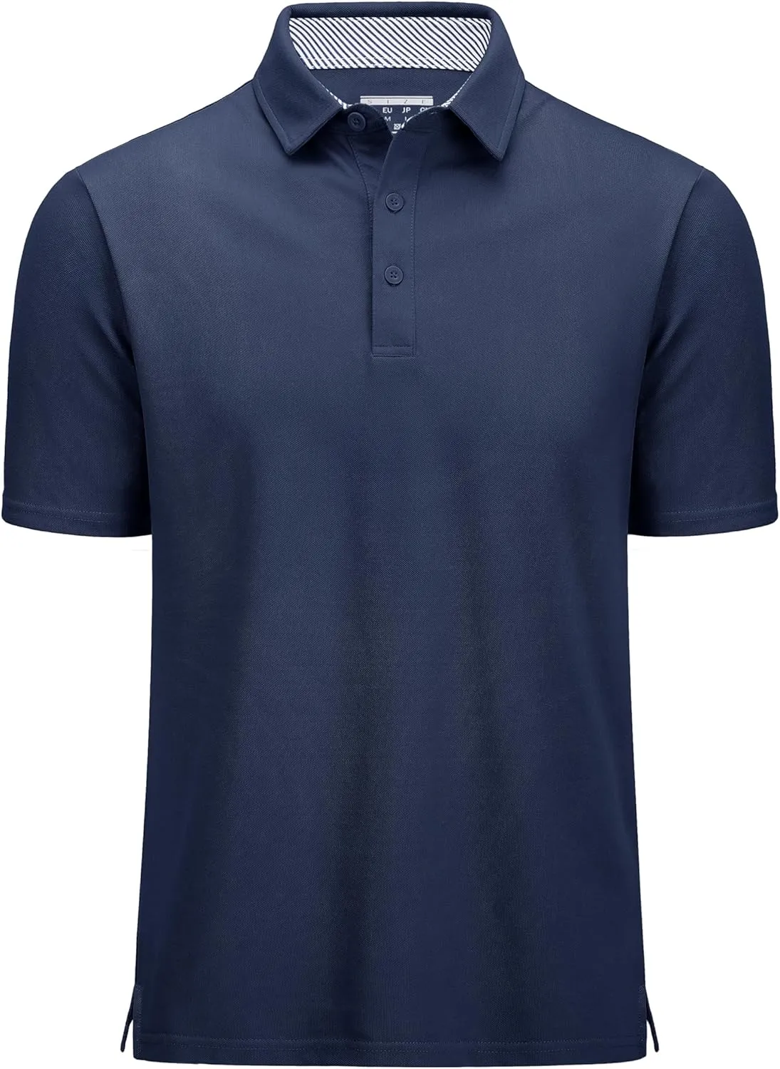 MAGCOMSEN Men's Polo Shirts Short Sleeve Cotton Pique 3 Button Classic Fit Casual T-Shirt Performance Golf Shirts