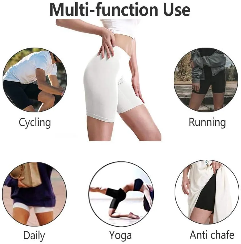 MELERIO Women's Slip Shorts, Comfortable Boyshorts Panties, Anti-chafing Spandex Shorts for Under Dress