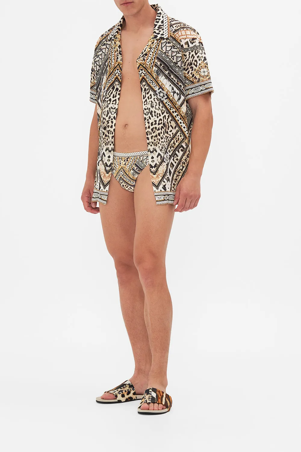 MEN'S ATHLETIC SWIM BRIEF MOSAIC MUSE