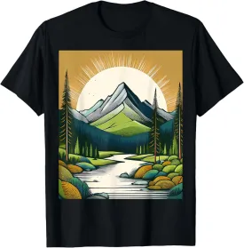 Minimalist mountain landscape T-Shirt
