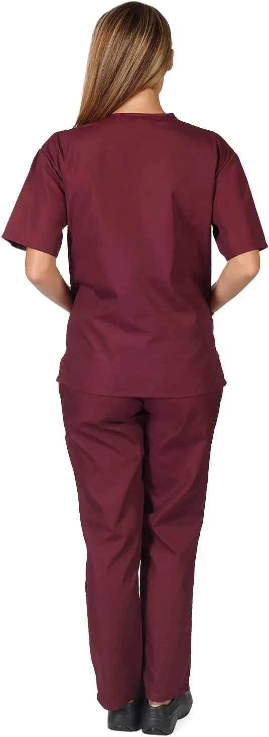 Natural Uniforms Unisex Scrub Set-Top and Pant Set (Standard Workwear Scrub Set)