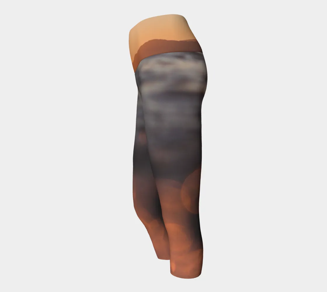 Ocean Sunset Fashion   Yoga Capris
