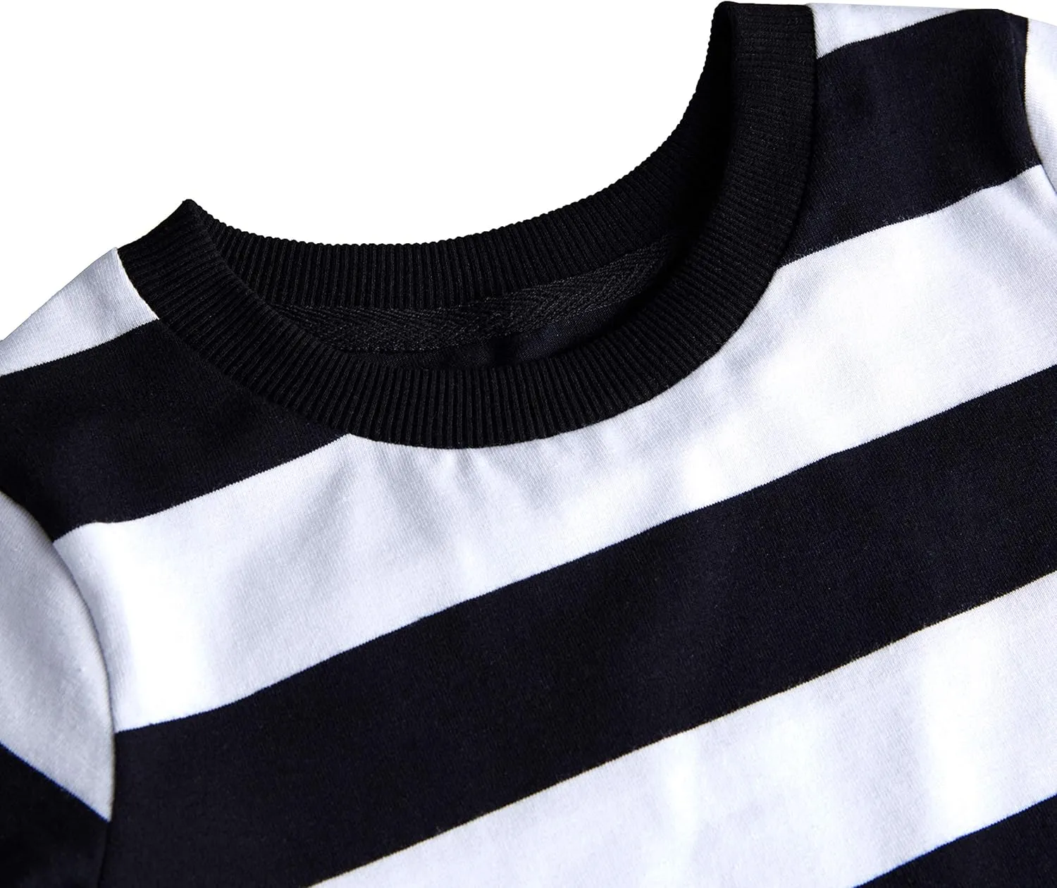 Spring&Gege Boys Short Sleeve Striped Cotton Crew Neck T-Shirt