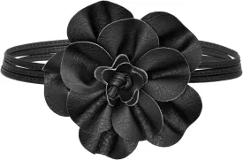 TeeYee Women Girls Big Decor Flower Waist Chain/Rope/Belt For Wedding Dress Female Waistband Skinny Belt