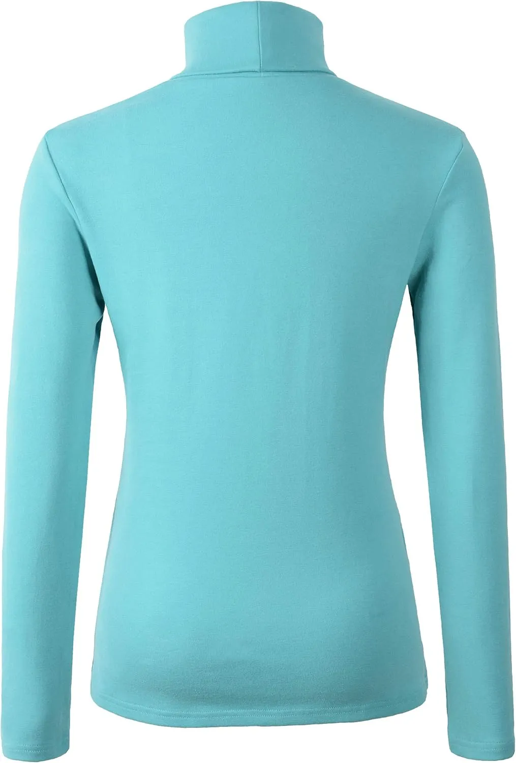 Women's Soft Cotton Turtleneck Top Basic Pullover Sweater