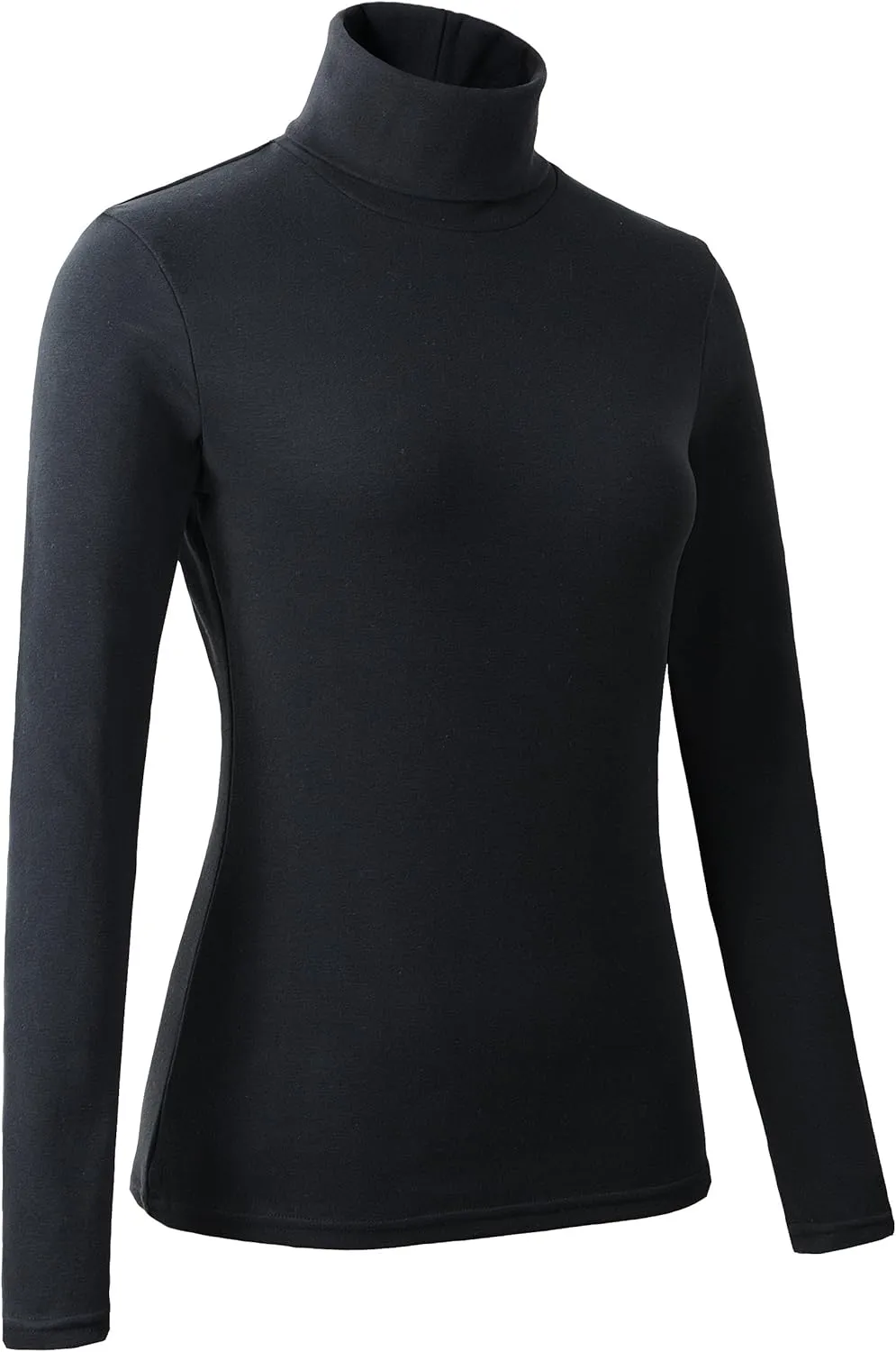 Women's Soft Cotton Turtleneck Top Basic Pullover Sweater
