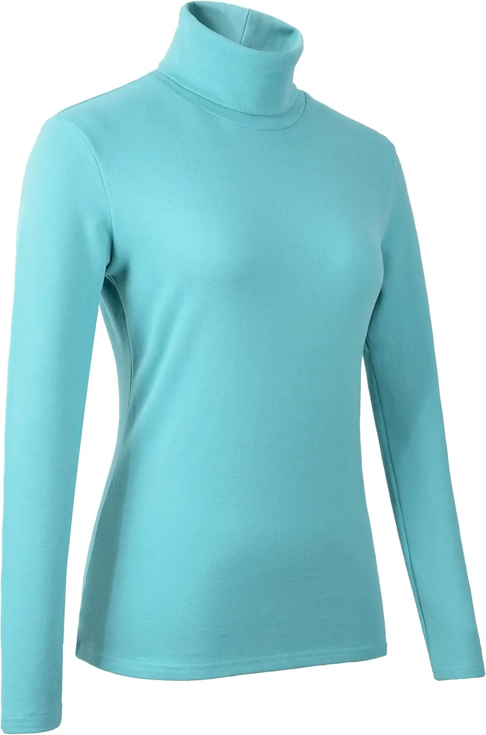 Women's Soft Cotton Turtleneck Top Basic Pullover Sweater