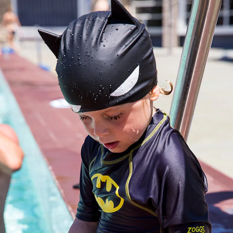Zoggs Australia Justice League Batman 3D Silicone Swim Cap (6-14 years)