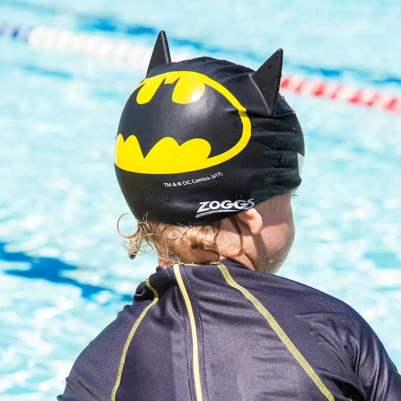 Zoggs Australia Justice League Batman 3D Silicone Swim Cap (6-14 years)
